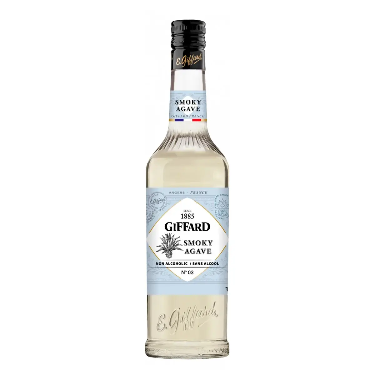 Jarabe Giffard Smoky Agave (Mezcal) Sin Alcohol - Botella de 700 ml