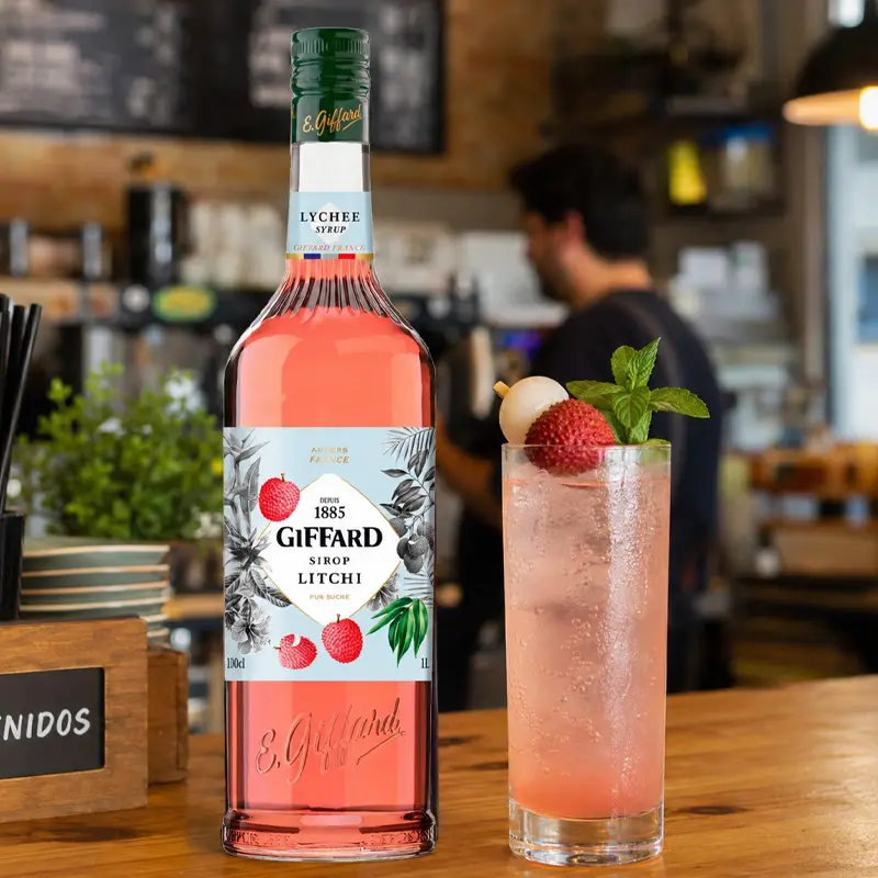 Jarabe Sabor Litchi 1 Litro. Jarabes GIFFARD