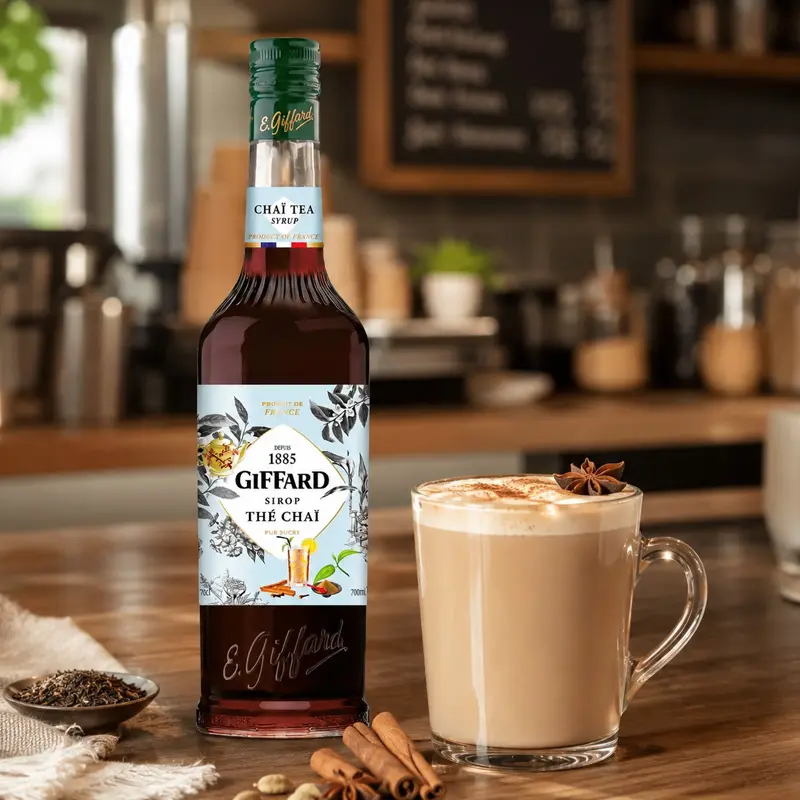 Jarabe Giffard Sabor Chai – Botella de 1 Litro