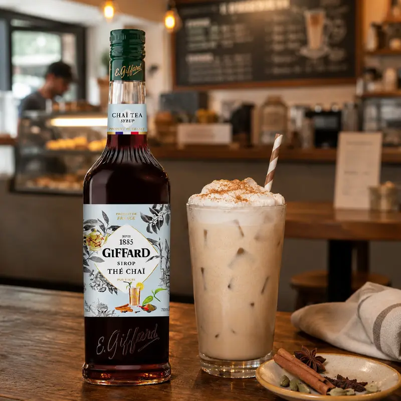 Jarabe Giffard Sabor Chai – Botella de 1 Litro