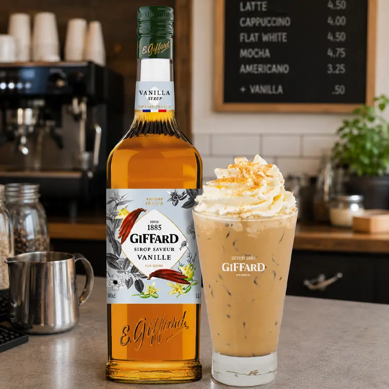 Jarabe Sabor Vainilla 1 Litro. Jarabes GIFFARD