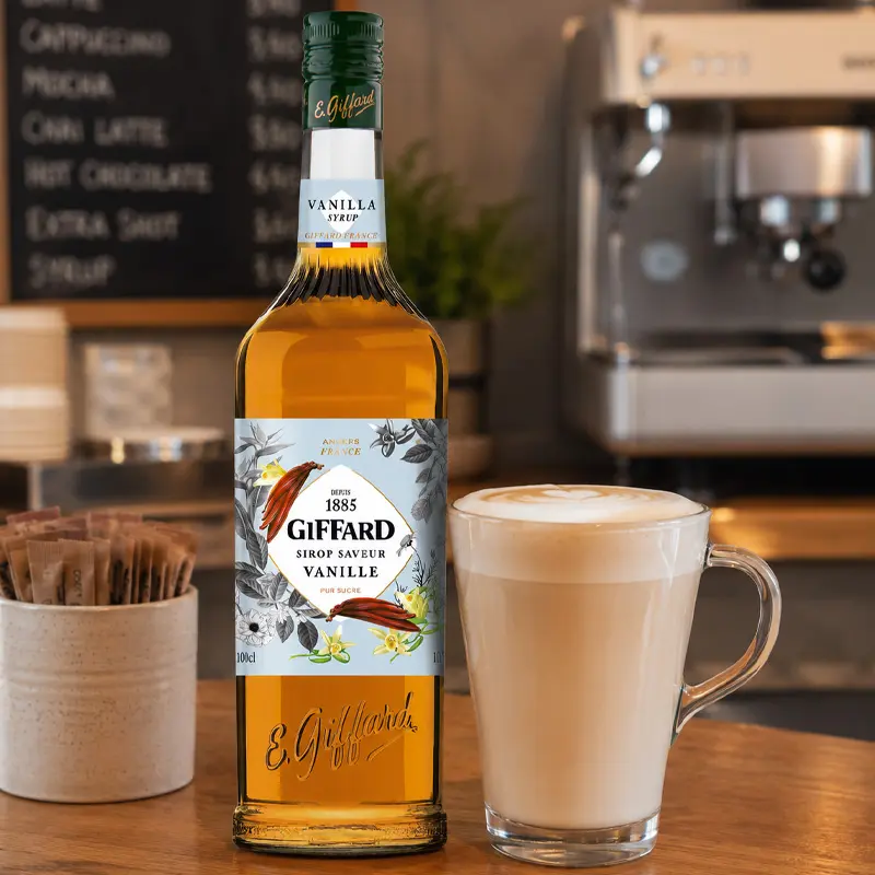 Jarabe Sabor Vainilla 1 Litro. Jarabes GIFFARD