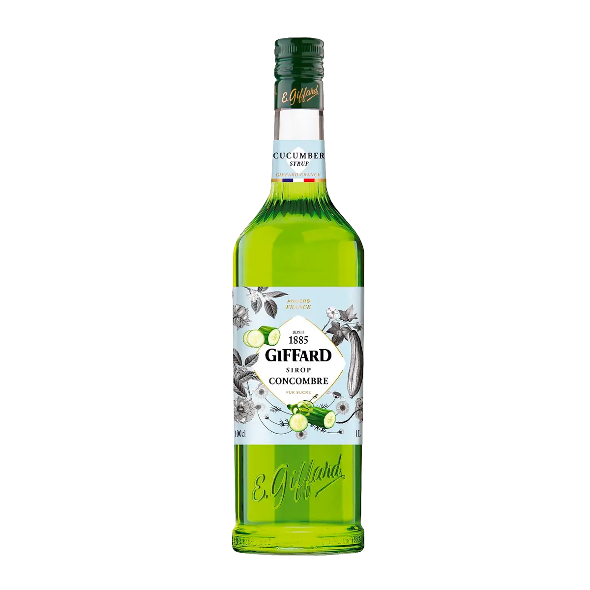 Jarabe Giffard Sabor Pepino – Botella de 1 Litro