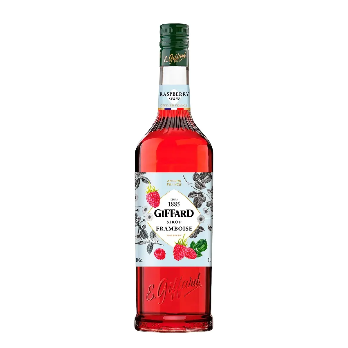 Jarabe Sabor Frambuesa 1 Litro. Jarabes GIFFARD