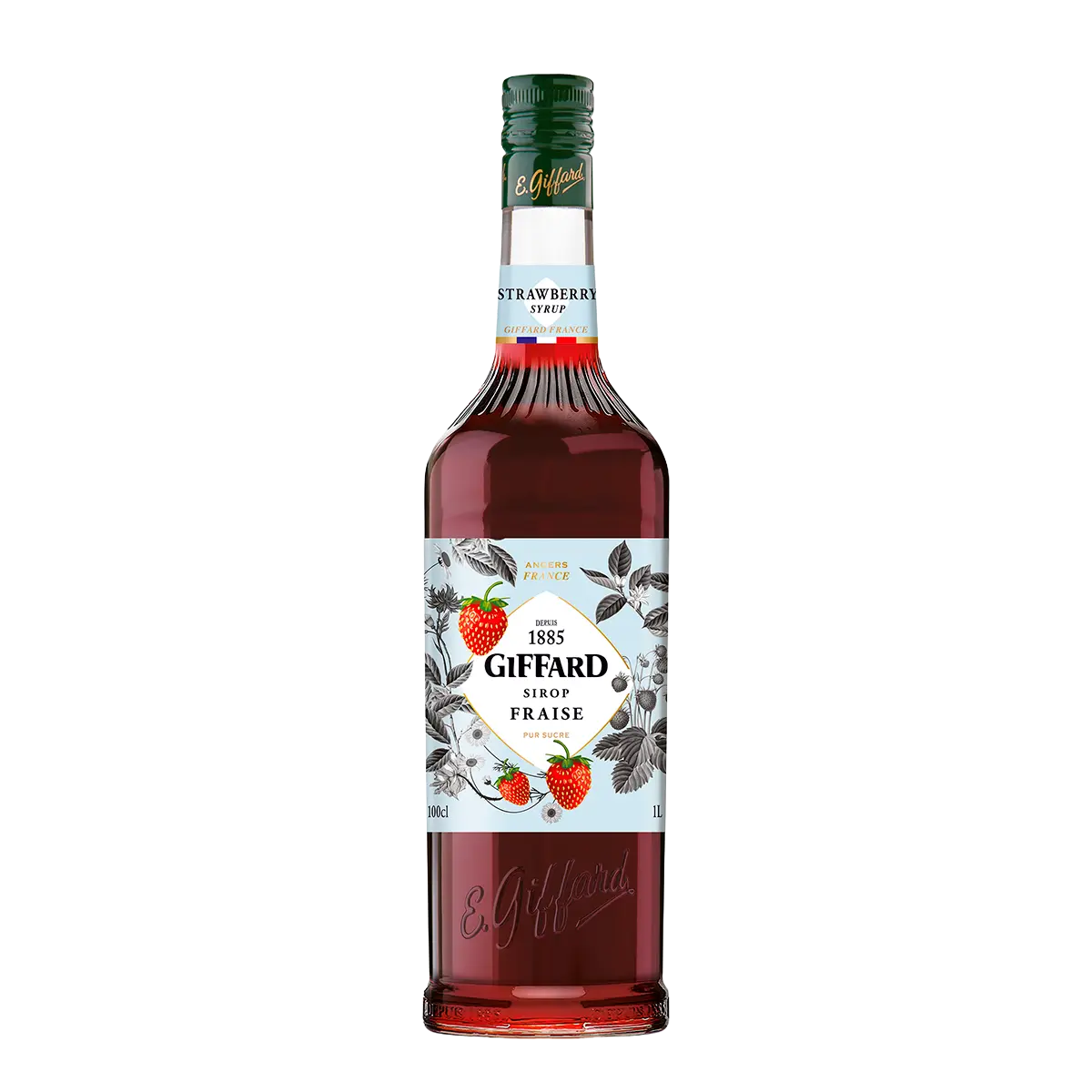 Jarabe Sabor Fresa 1 Litro. Jarabes GIFFARD