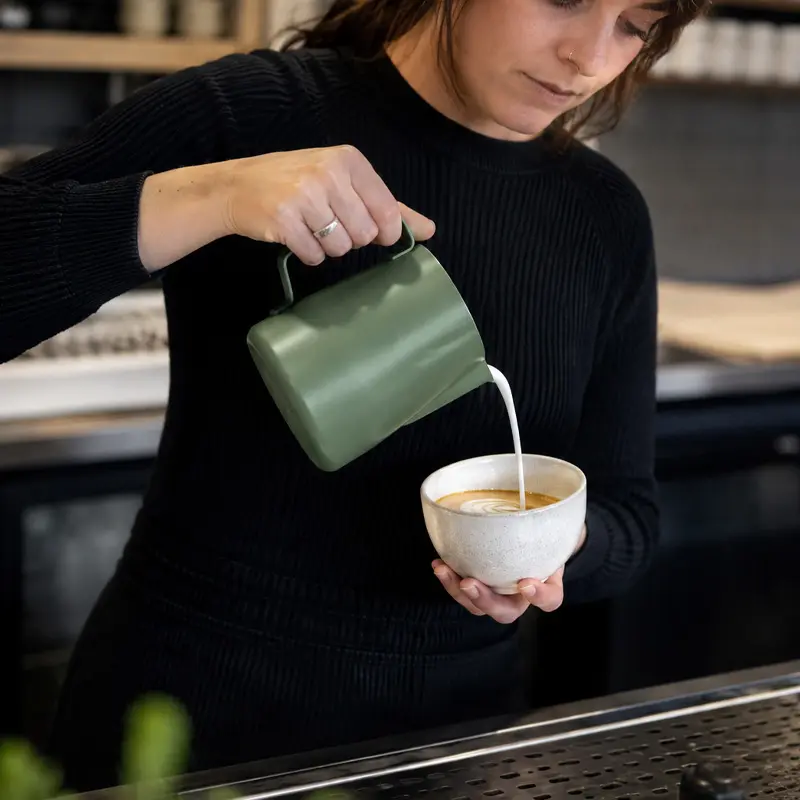 Jarra para Espumar Leche 600 ml con Escala | Pitcher para Latte Art