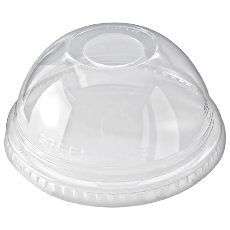  Tapa Domo Para Vaso de Papel Bebidas Frias 12oz, Manga 50pz