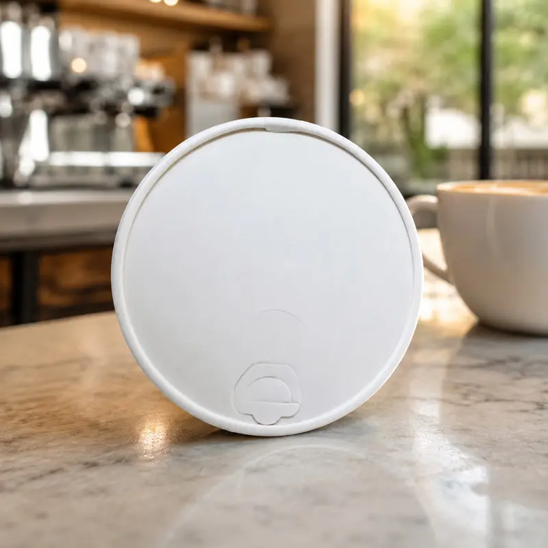  Tapa Plana Para Vaso de Papel Biodegradable Para Bebidas FRIAS 16oz, Maga 50 pz