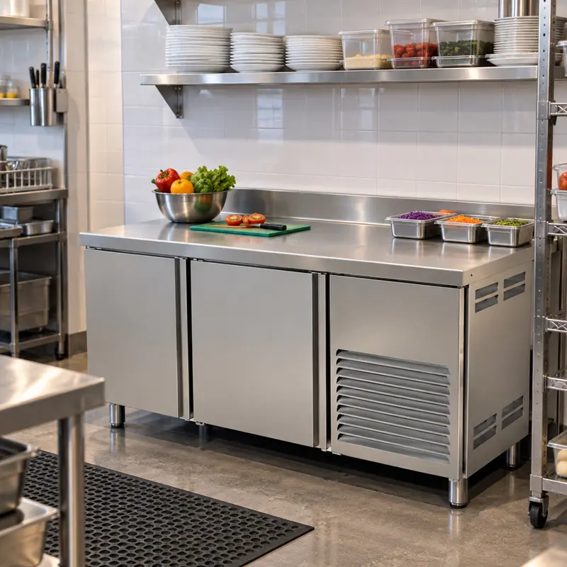 Mesa Refrigerada de Trabajo Asber ASTR-60 | Mesa Refrigerada Industrial