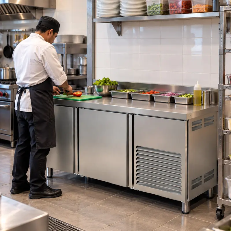 Mesa Refrigerada de Trabajo Asber ASTR-60 | Mesa Refrigerada Industrial