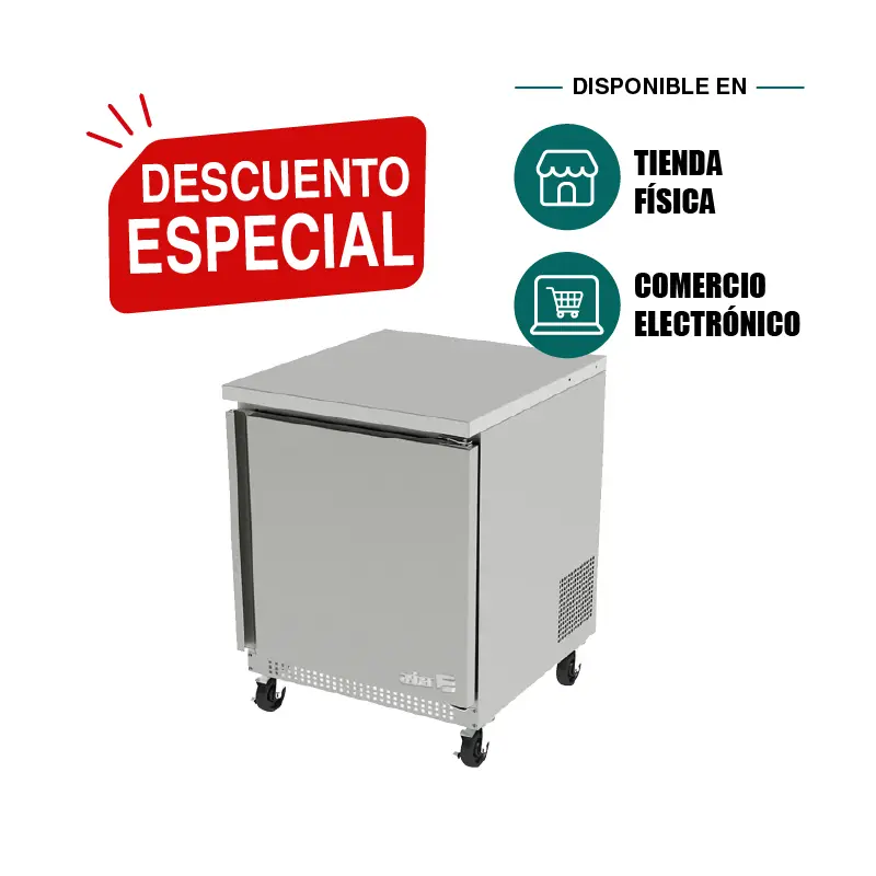 Mesa Refrigerada Bajo Mostrador Asber AUTR-27 | Refrigerador Industrial