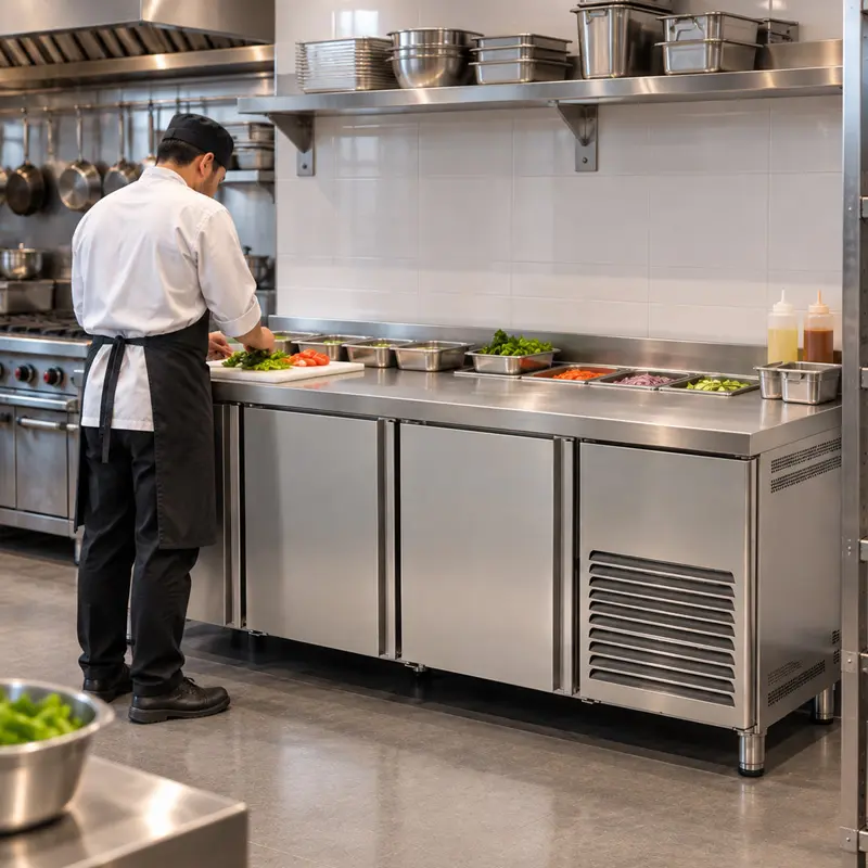 Mesa Refrigerada de Trabajo Asber ASTR-79 | Mesa Refrigerada Industrial