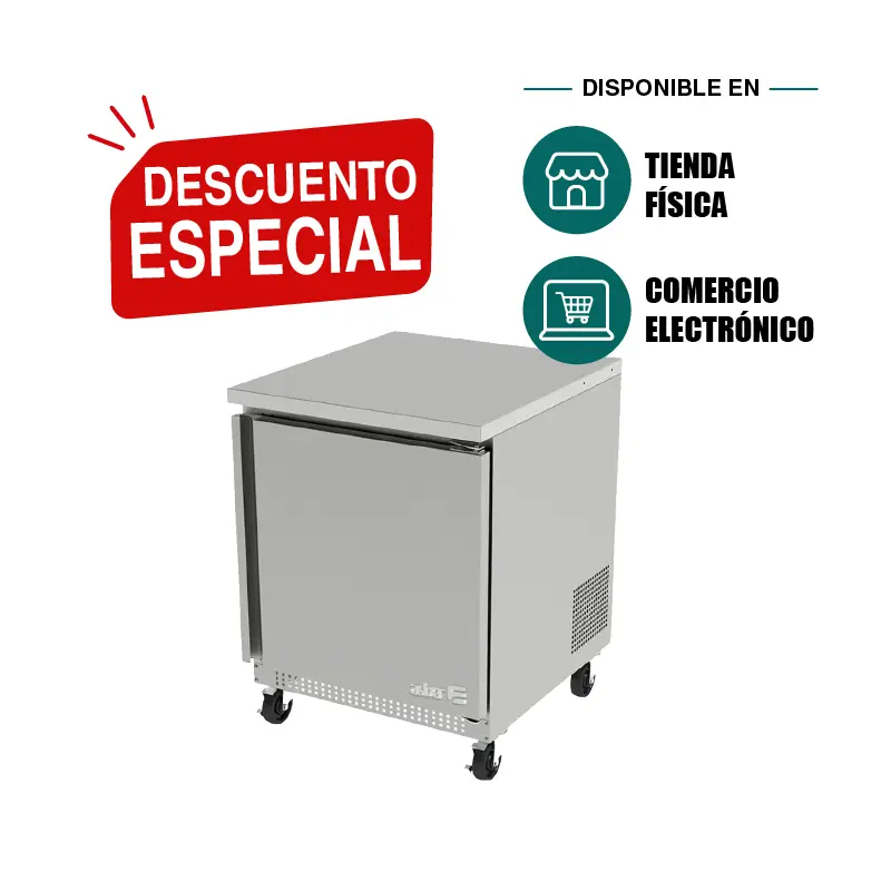 Mesa para Conservación de Congelados Asber AUTF-27 | Congelador Bajo Mostrador