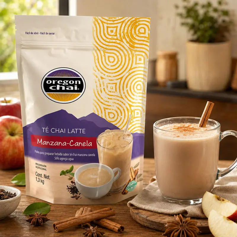Polvo Oregon Chai Sabor Manzana Canela 1.3 Kg