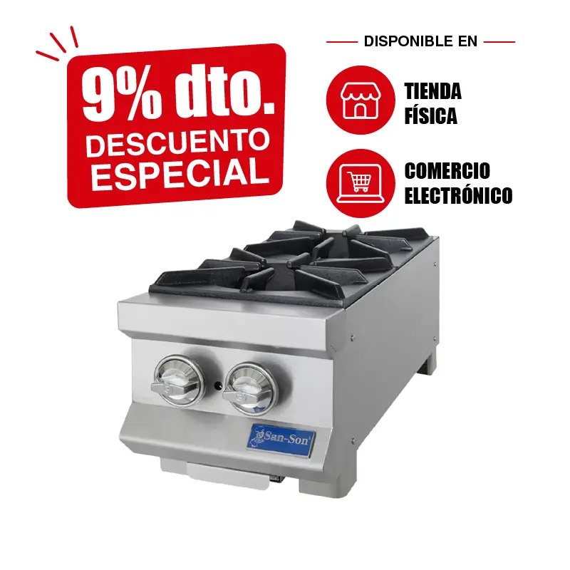 Parrilla Industrial San-Son 2 Quemadores SS2Q | Parrilla Comercial