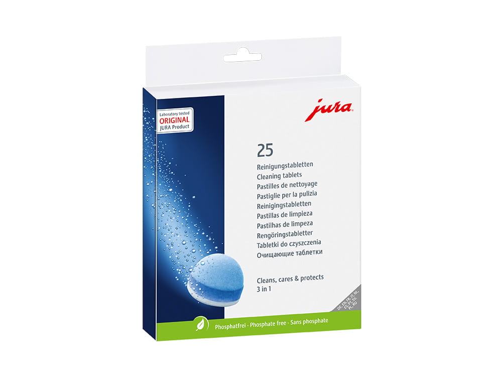 Pastillas de Limpieza Jura 3 Fases 25 Piezas – Limpieza y Protección