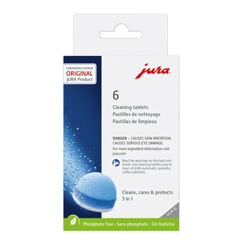 Pastillas de Limpieza Jura 3 Fases 6 Piezas