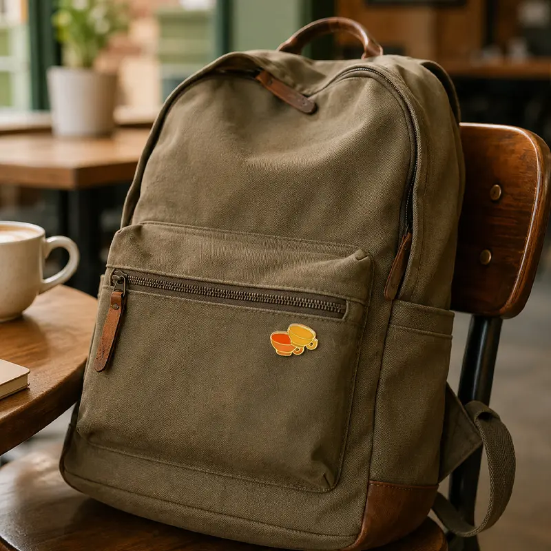 Pin en Forma de Dos Tazas de Café - Accesorio para Amantes del Café