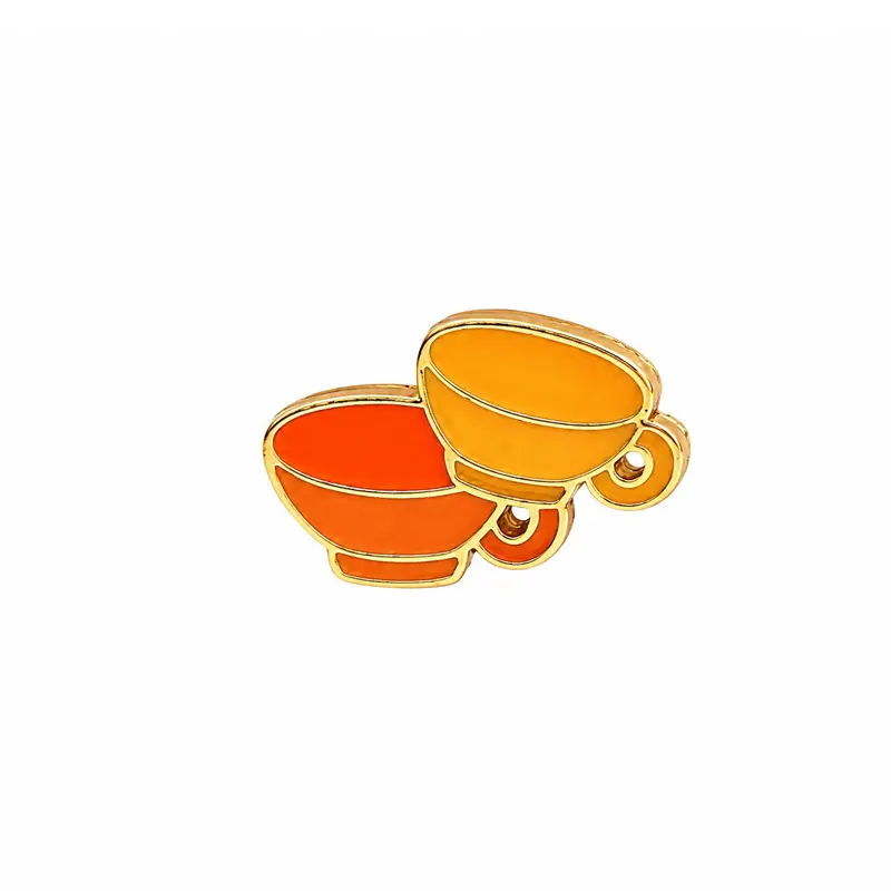 Pin en Forma de Dos Tazas de Café - Accesorio para Amantes del Café