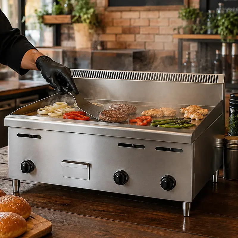 Plancha y Asador a Gas 36