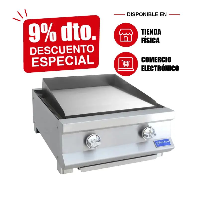 Plancha Industrial San-Son 24 Pulgadas SSP24 | Plancha Comercial