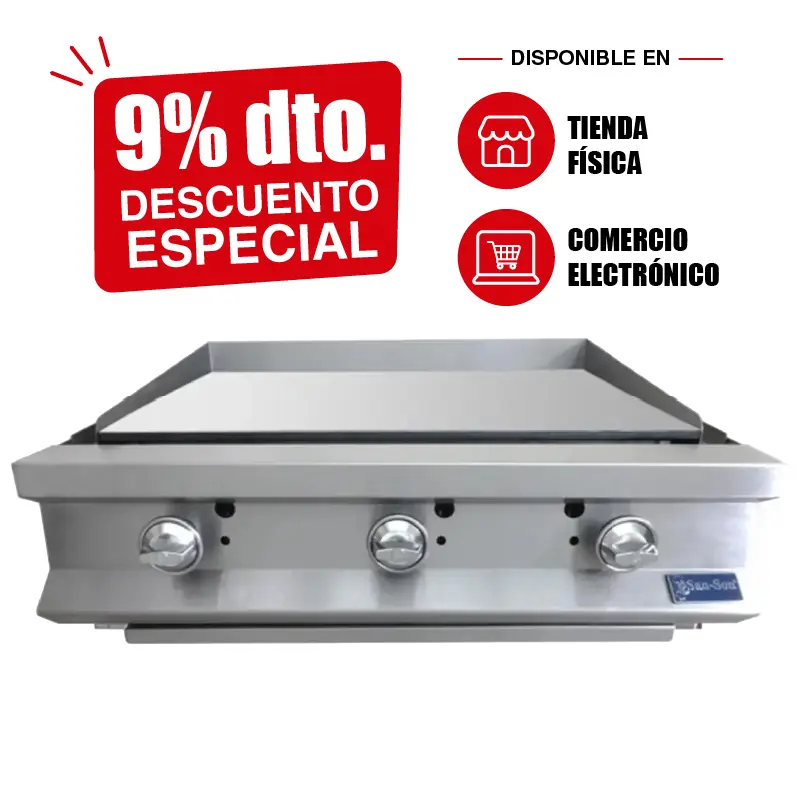 Plancha Industrial San-Son 36 Pulgadas SSP36 | Plancha Comercial