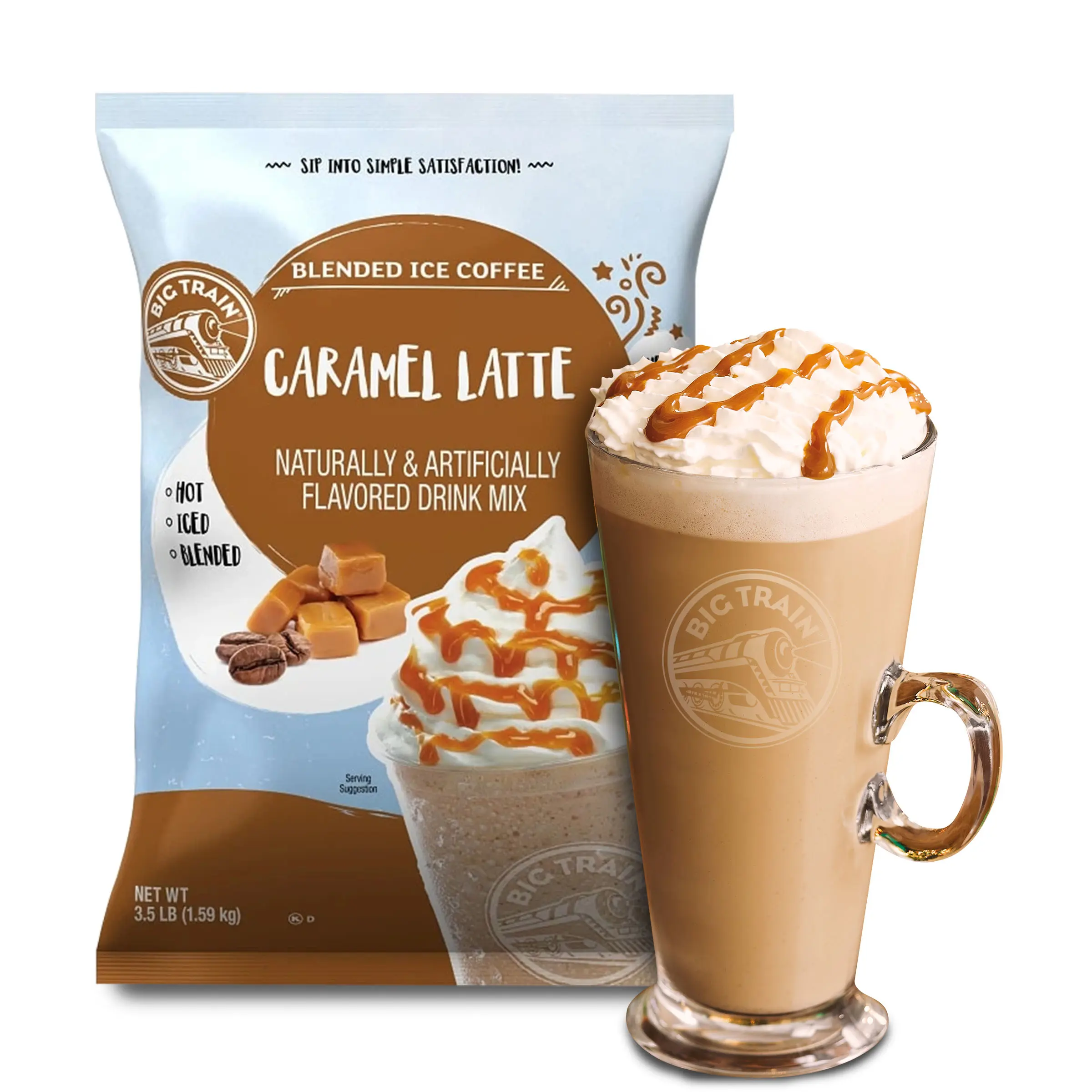 Polvo Big Train Caramel Latte 1.59 Kg