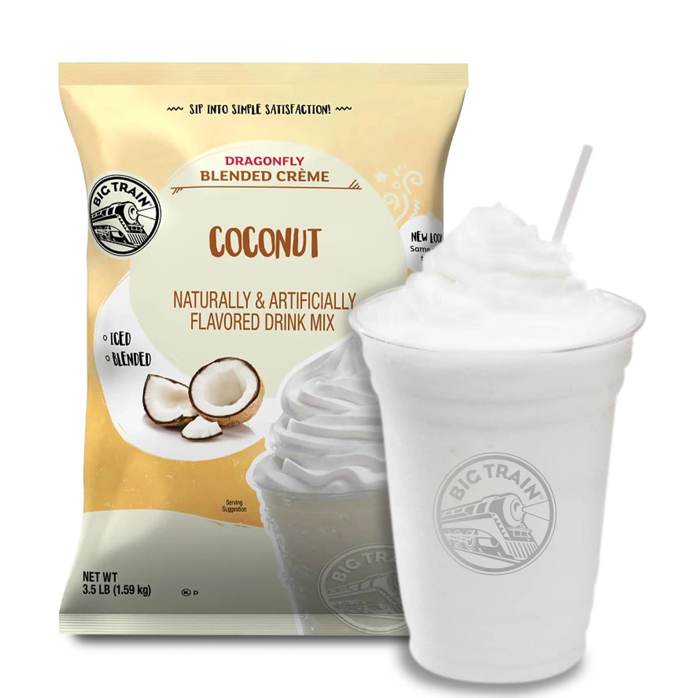 Polvo Big Train Sabor Coco 1.59 Kg