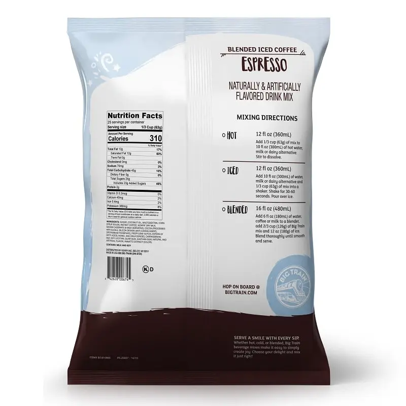 Polvo Big Train Espresso 1.59 Kg