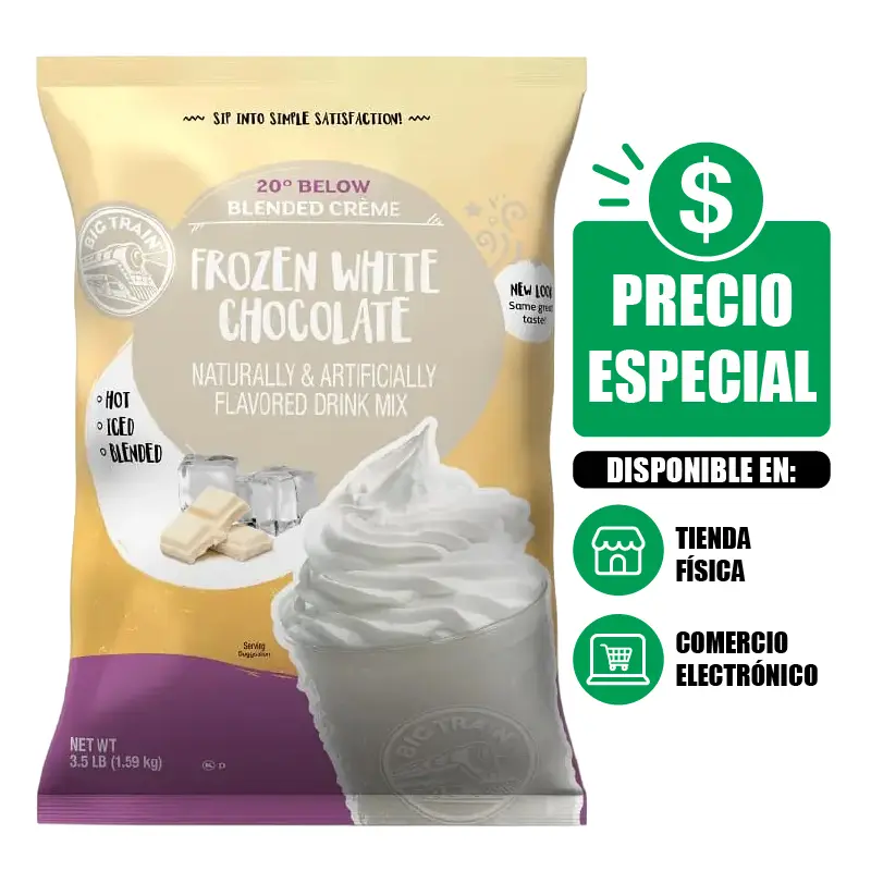 Polvo Big Train 20 Below White Chocolate 1.59 Kg