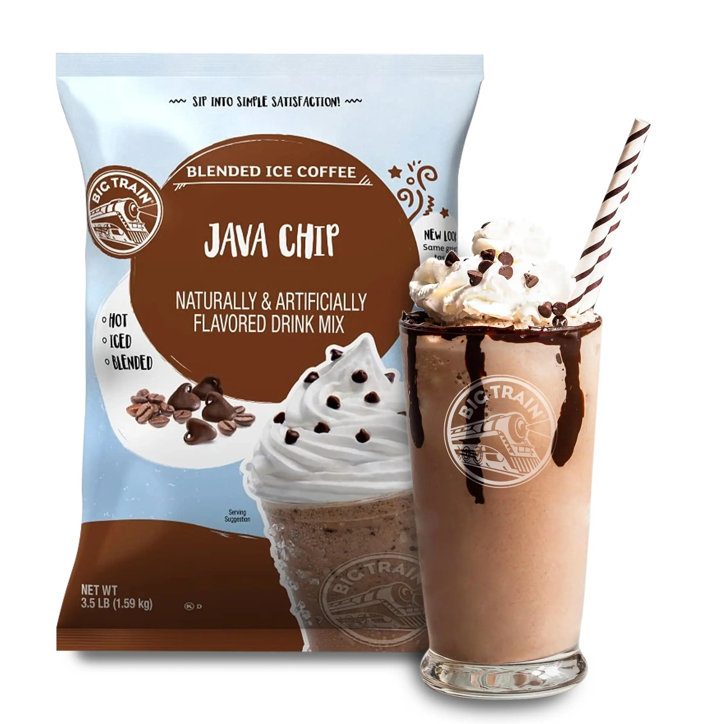 Polvo Big Train Sabor Java Chip 1.59 Kg