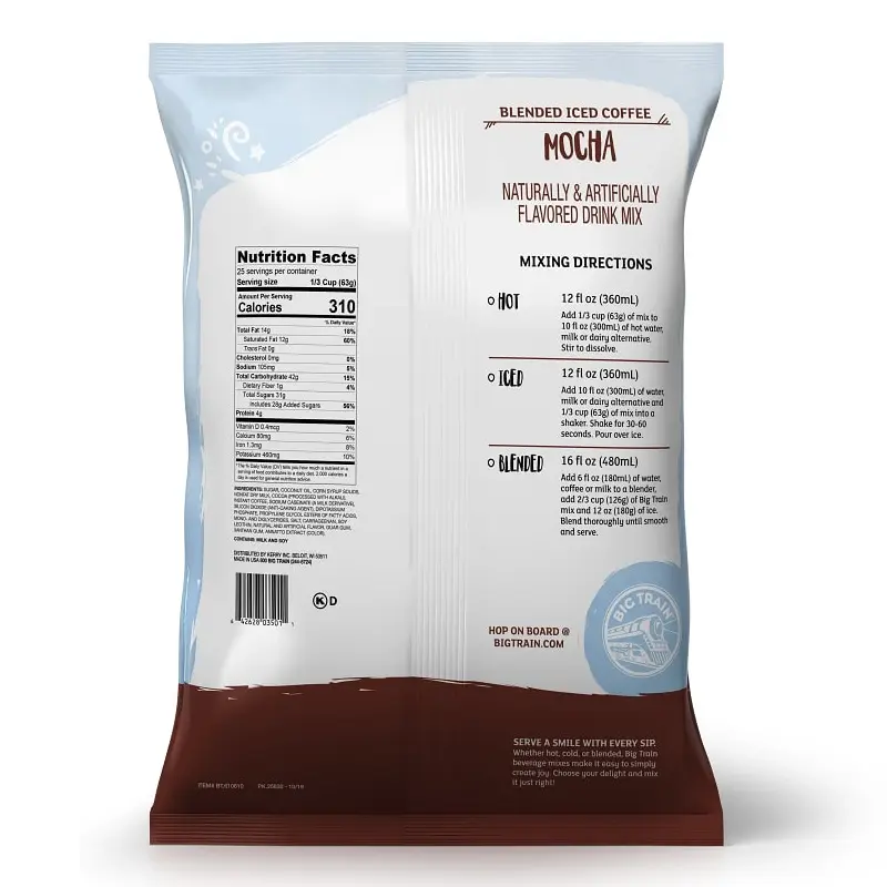 Polvo Big Train Mocha 1.59 Kg