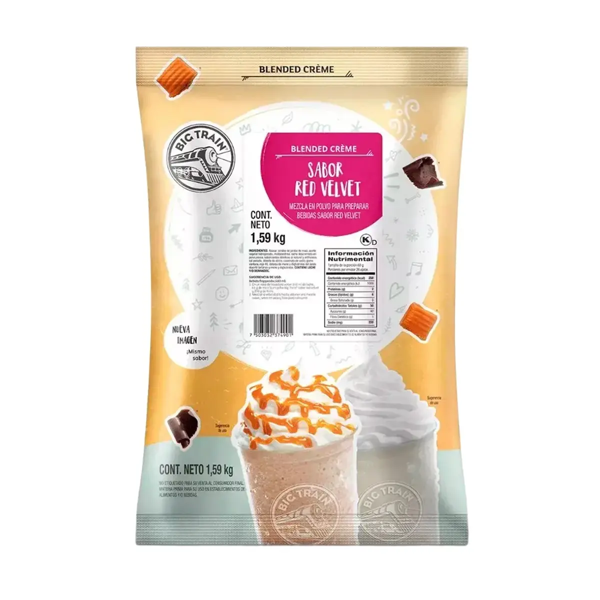 Polvo Big Train Sabor Red Velvet 1.59 Kg