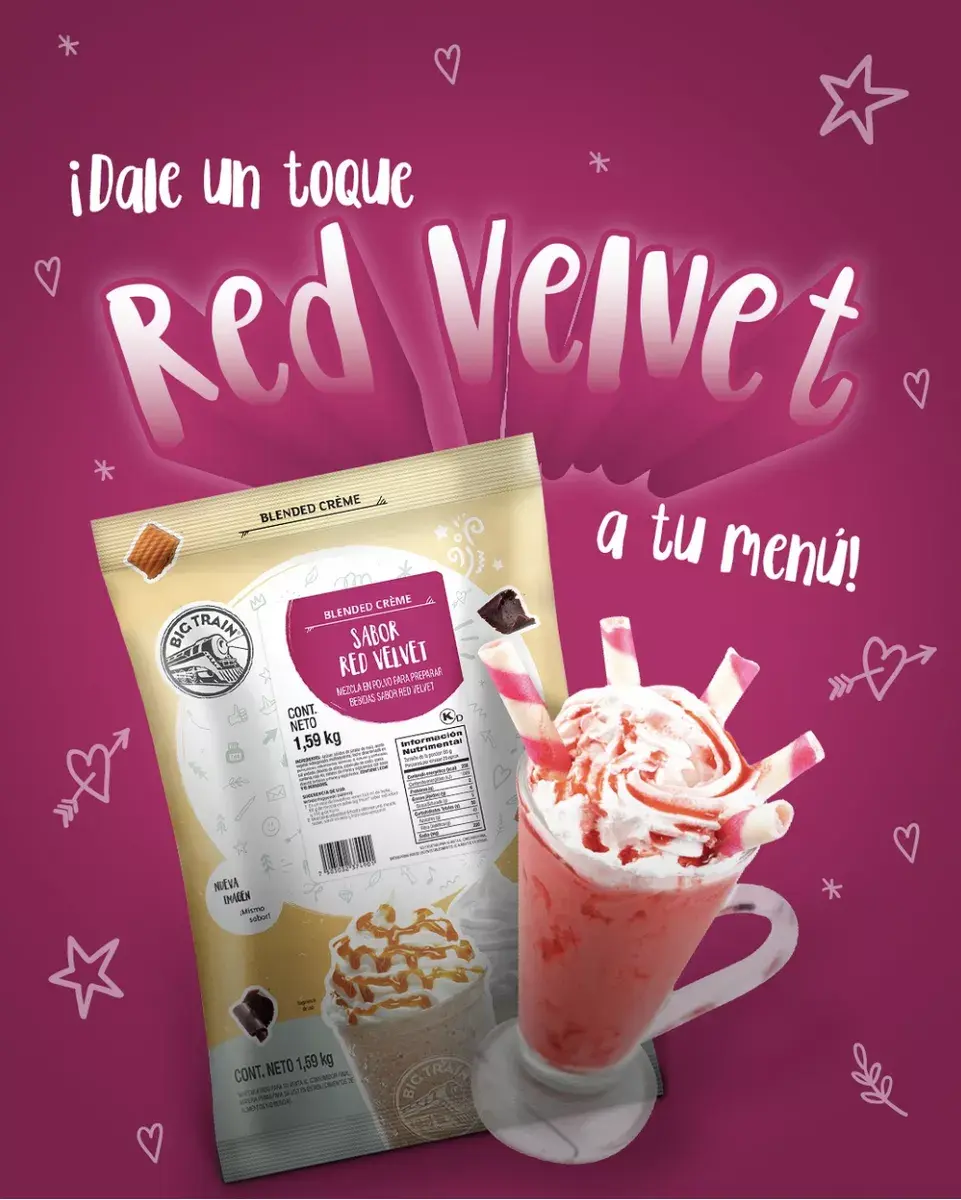 Polvo Big Train Sabor Red Velvet 1.59 Kg