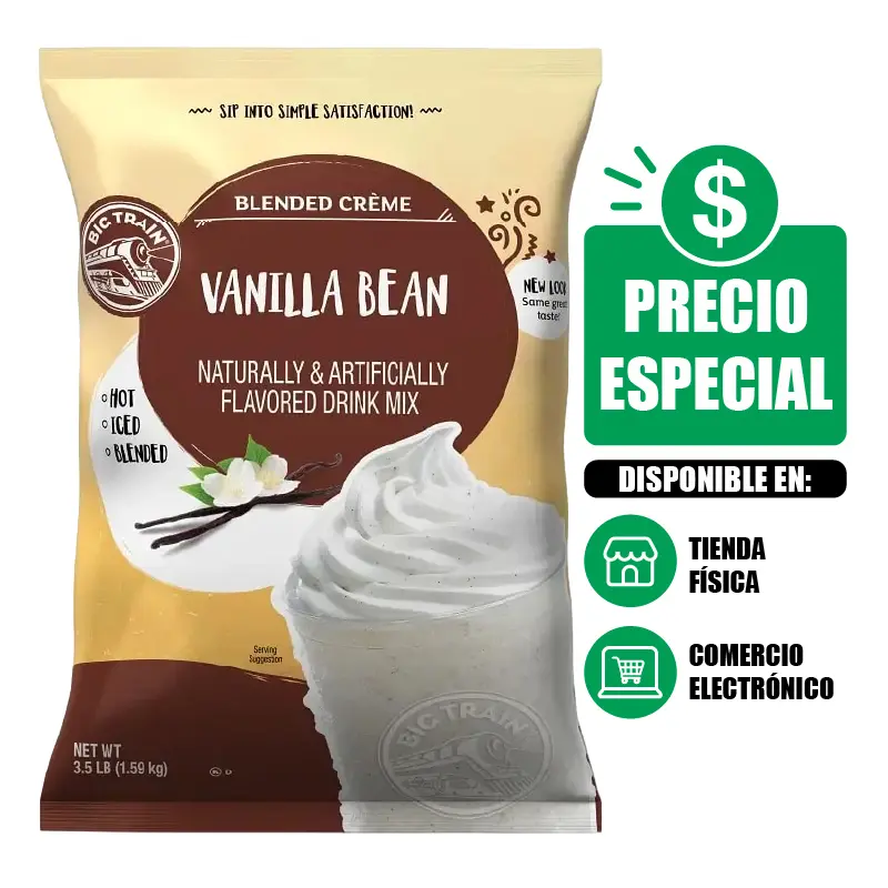 Polvo Big Train Vanilla Bean 1.59 Kg