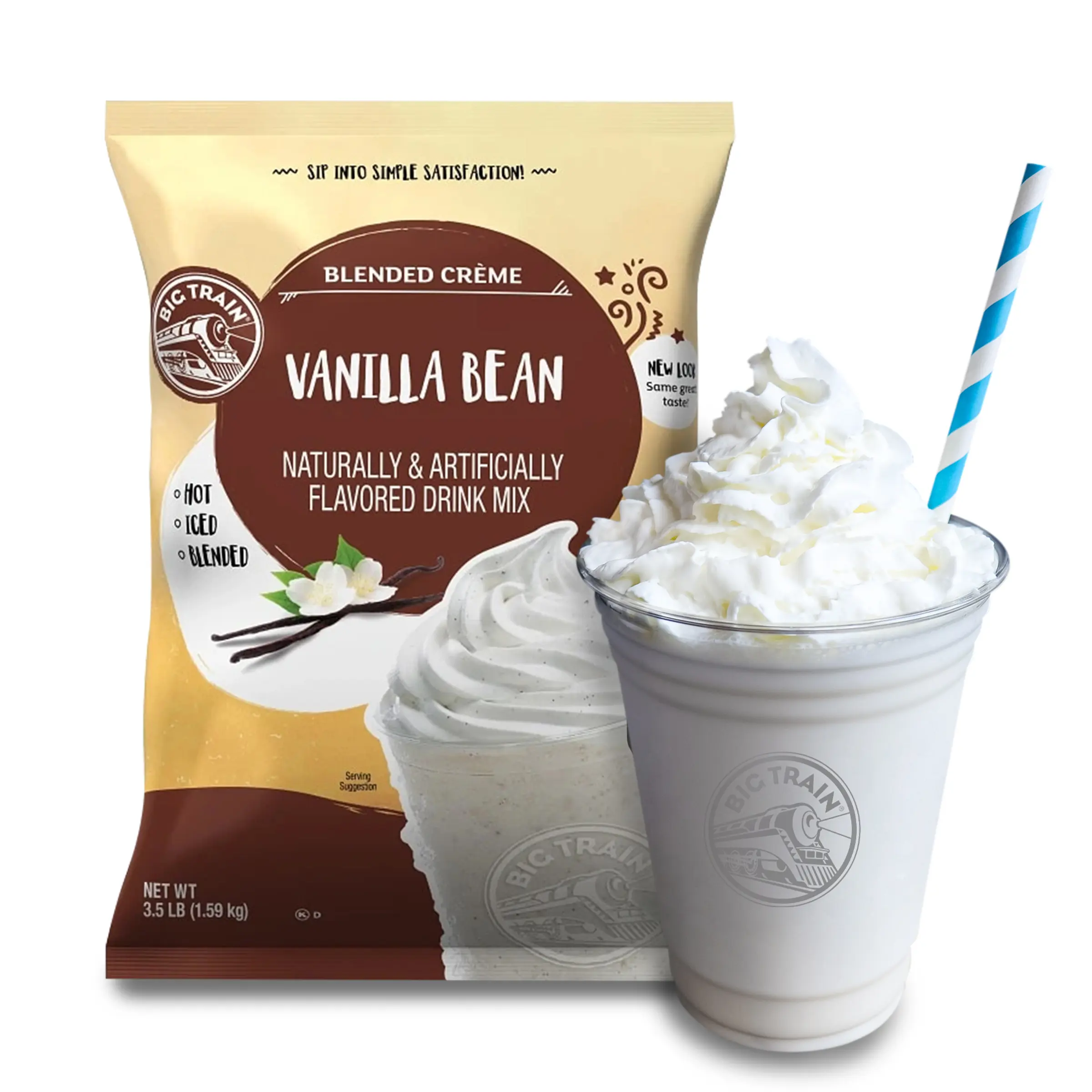 Polvo Big Train Vanilla Bean 1.59 Kg