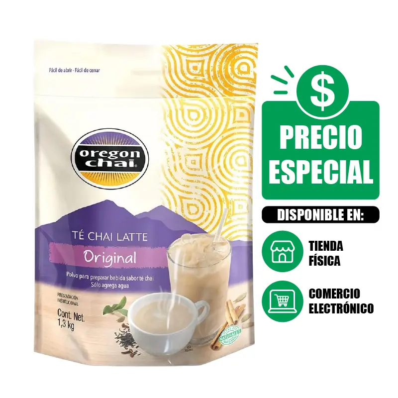 Polvo Oregon Chai Sabor Original 1.3 Kg