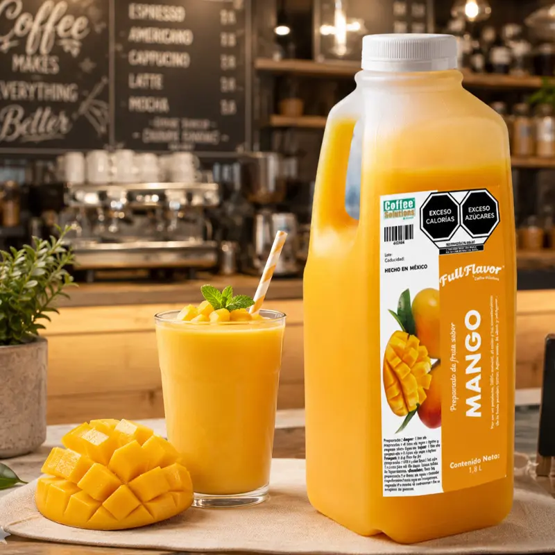 Preparado de Fruta Sabor Mango 1800 ml – Para Frappés, Smoothies y Bebidas