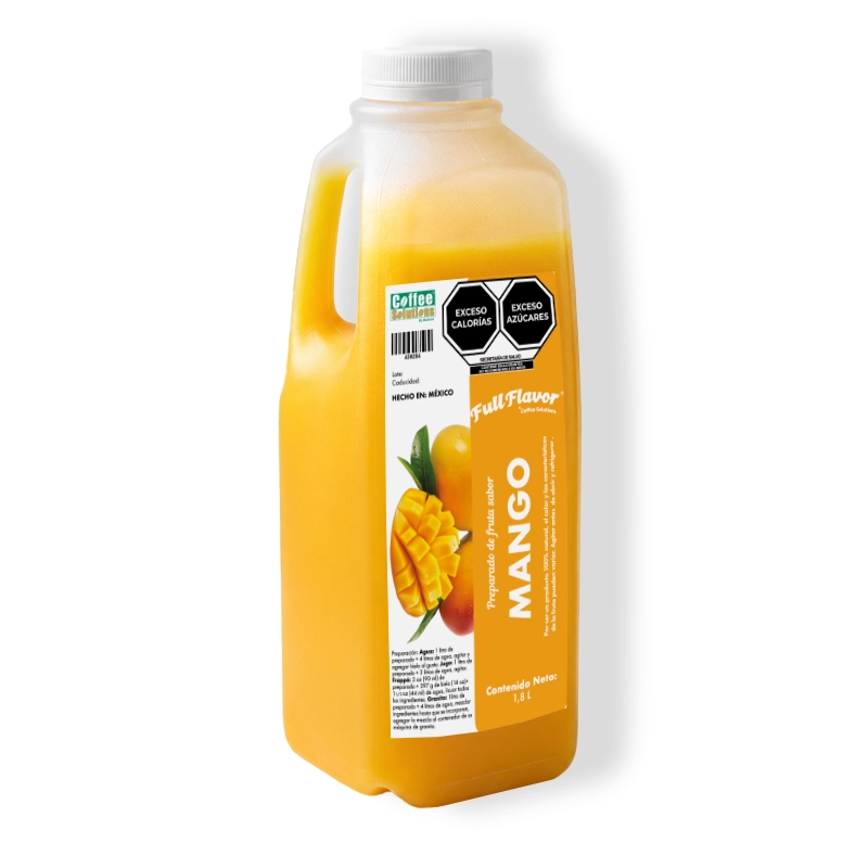 Preparado de Fruta Sabor Mango 1800 ml – Para Frappés, Smoothies y Bebidas