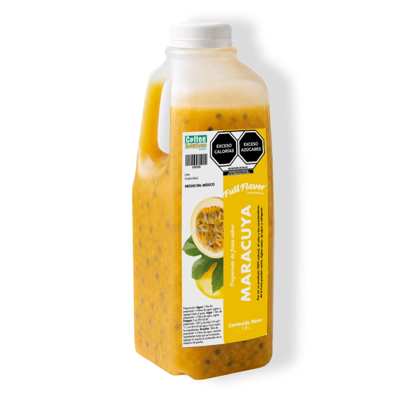 Preparado de Fruta Sabor Maracuyá 1800 ml – Para Bebidas, Frappé y Granita