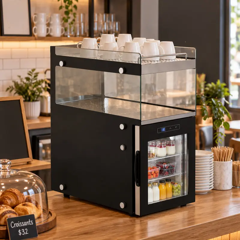 Refrigerador con Calentador de Tazas