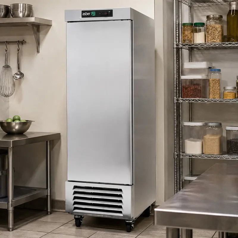 Refrigerador Vertical Asber ARR-17-PE | Refrigerador Industrial Acero Inoxidable