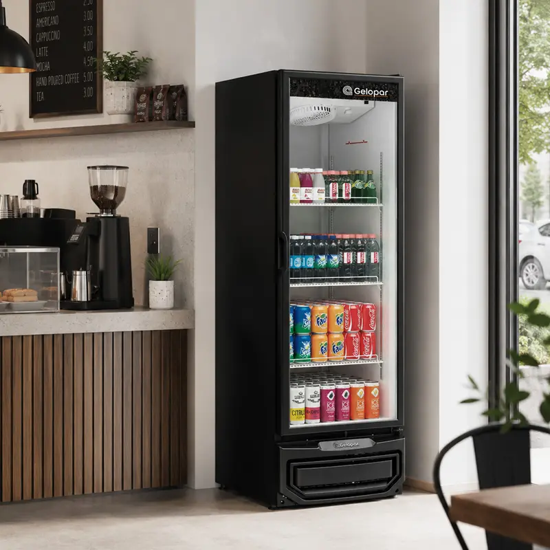 Refrigerador Vertical Exhibidor 570L – Máxima Visibilidad y Conservación