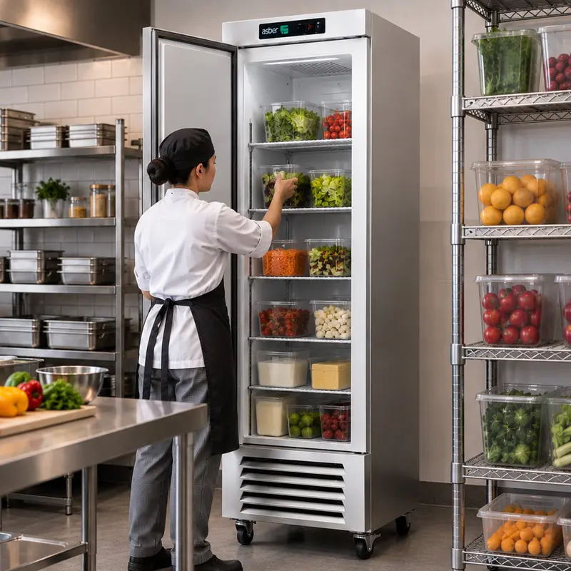 Refrigerador Vertical Asber ARR-23-H | Refrigerador Industrial Acero Inoxidable