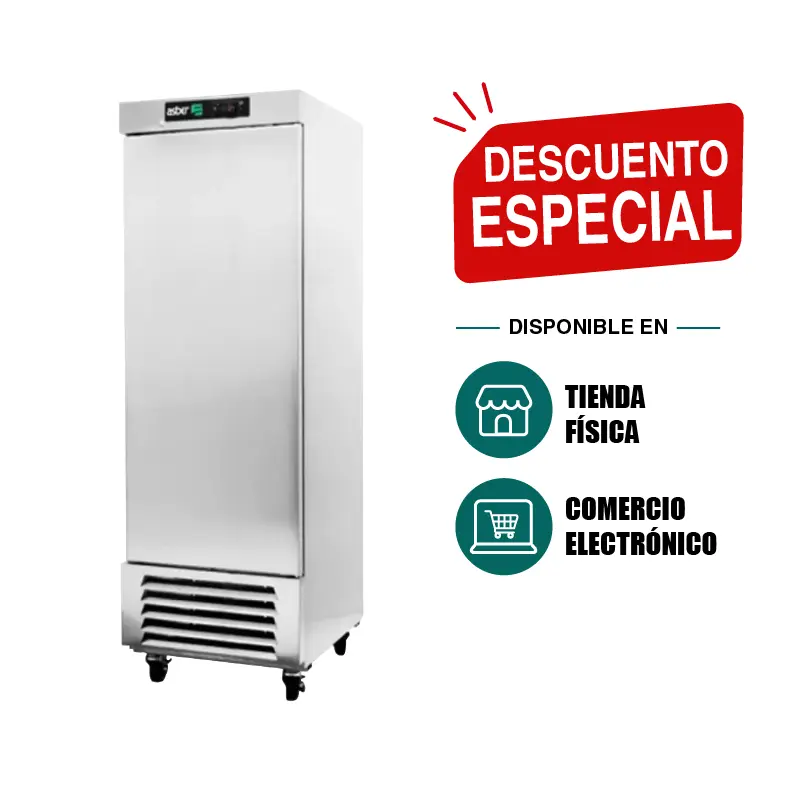 Refrigerador Vertical Asber ARR-17-PE | Refrigerador Industrial Acero Inoxidable