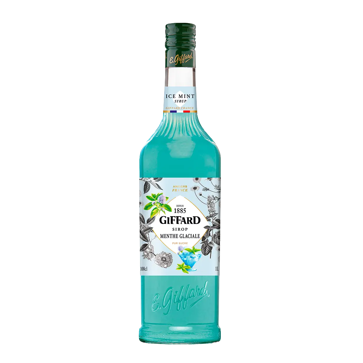 Jarabe Sabor Menta Helada 1 Litro. Jarabes GIFFARD