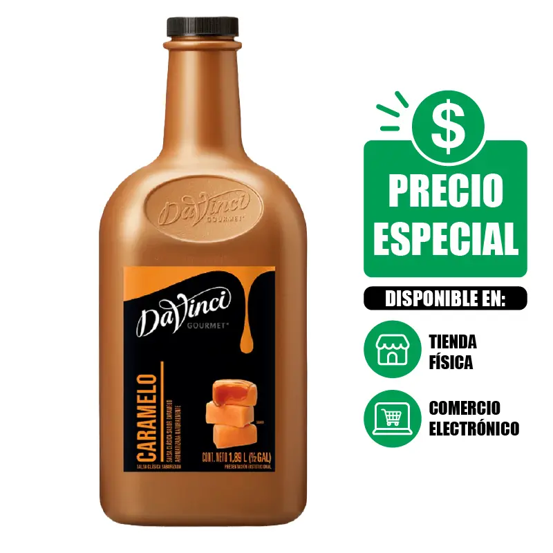 Salsa DaVinci Sabor Caramelo 1.89 Litros
