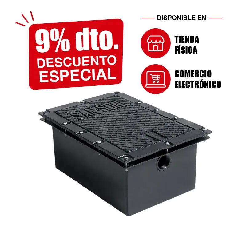 Trampa de Grasa Industrial San-Son TG-50 | Trampa Comercial 50 Lts/min