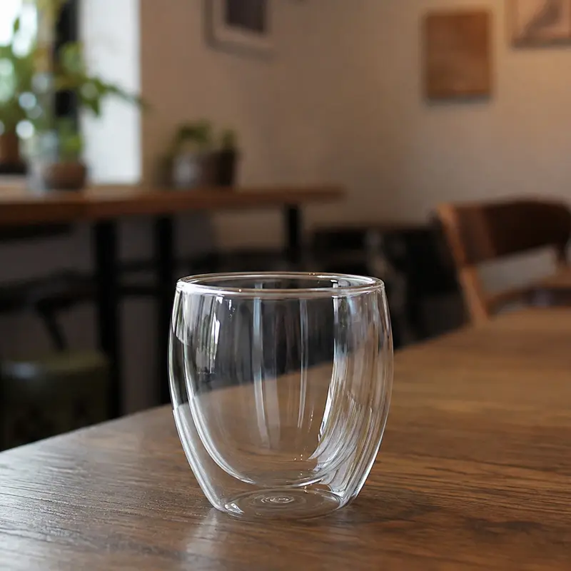 Vaso de Vidrio Doble Fondo 80 ml