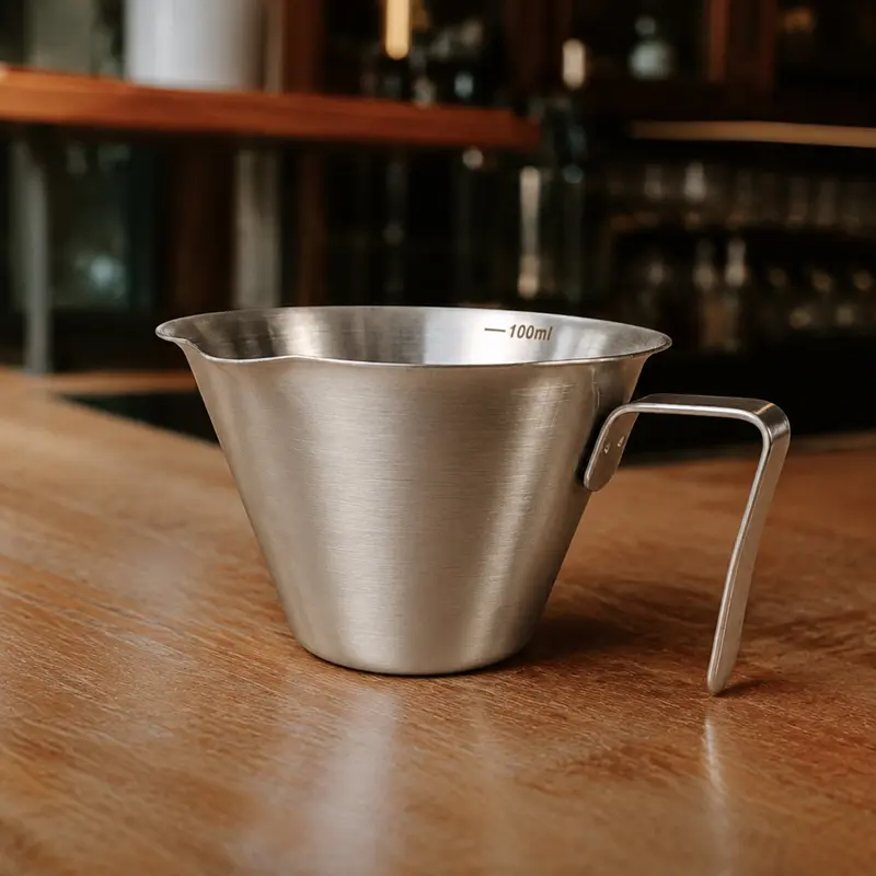 Vaso Dosificador para Café Acero Inoxidable 100 ml